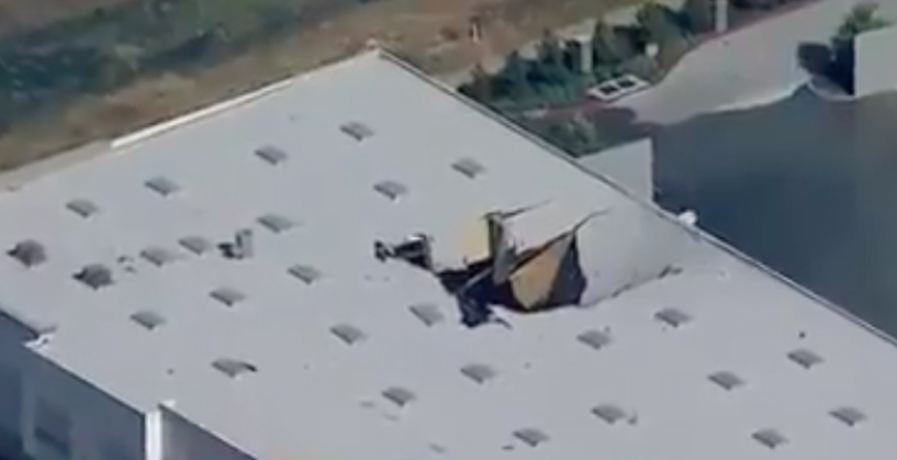 F-16 Fighter Crashes into SIDI Shoes Warehouse