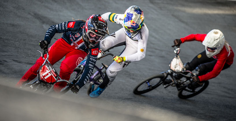 Alise Willoughby at the 2019 Staint-Quentin en Yvelines BMX Supercross