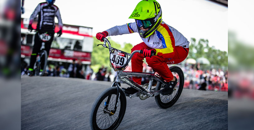 Stefany Hernandez at the  2019 Saint-Quentin en Yvelines BMX Supercross