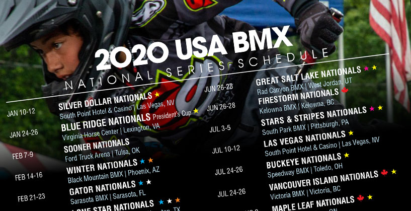 Download the 2020 USA BMX National Schedule
