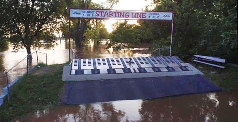 Sand Springs BMX after the flood - May, 2019