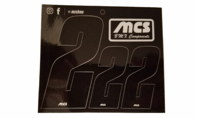 MCS-brand BMX Number Sheets