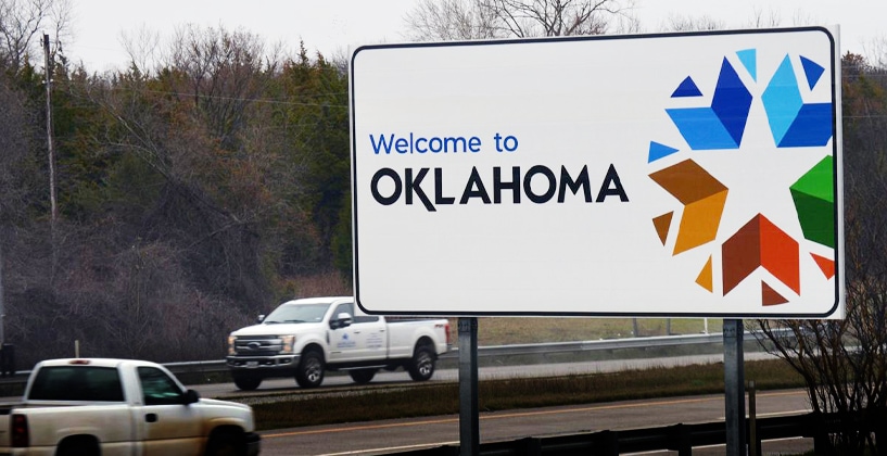Welcome To Oklahoma Sign 2020